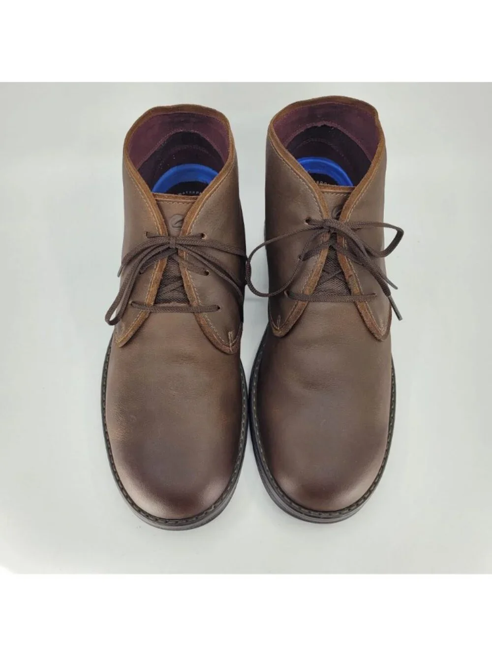 Clarks Morris Peak Waterproof Chukka Boots Men's Size 11 M EU 44.5 Brown Leather